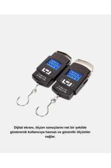 Dijital El Kantarı – 50 Kg Taşıma Kapasiteli, Taşınabilir Hassas Tartı