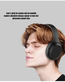 Type-C Girişli Kablolu Kulaklık – Hızlı Veri Aktarımı, Yüksek Ses Kalitesi, Çift Yönlü Bağlantı