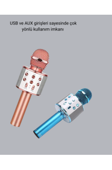 Bluetooth Karaoke Mikrofon – Yüksek Ses Kalitesi, Yankı Efektli, Uzun Ömürlü Pil Bluetooth Karaoke Mikrofon – Yüksek Ses Kalitesi, Yankı Efektli, Uzun Ömürlü Pil