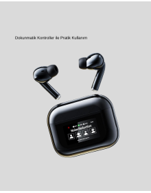 ANC Teknolojili Kablosuz Bluetooth Kulaklık – Dokunmatik, Dijital Göstergeli, Yüksek Ses Kalitesi