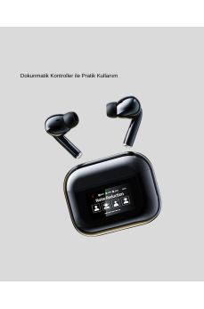 ANC Teknolojili Kablosuz Bluetooth Kulaklık – Dokunmatik, Dijital Göstergeli, Yüksek Ses Kalitesi