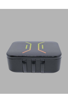 Bluetooth Hoparlörlü Gece Lambası Dijital Saat ve Ambiyans Işığı Çok Amaçlı