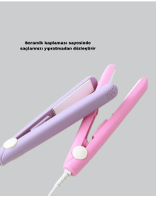Taşınabilir Seramik Kaplama Mini Saç Düzleştirici – Seyahat ve Günlük Kullanım İçin İdeal