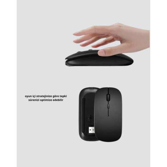 Bluetooth 5.0 Siyah Kablosuz Kulaklık 18 Saat Batarya Katlanabilir Tasarım