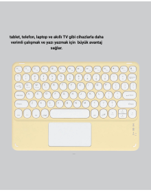 Kablosuz Bluetooth Klavye – Slim Taşınabilir Tasarım