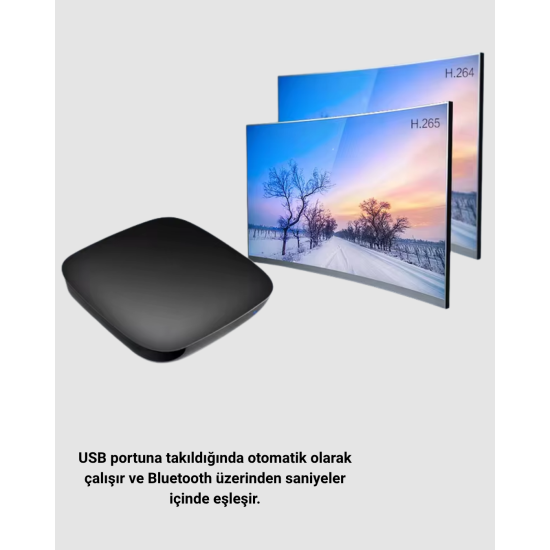 Android Auto Kablosuz Bağlantı Adaptörü 5.8GHz Hızlı WiFi ve Kompakt Tasarımlı Android Auto Kablosuz Bağlantı Adaptörü 5.8GHz Hızlı WiFi ve Kompakt Tasarımlı