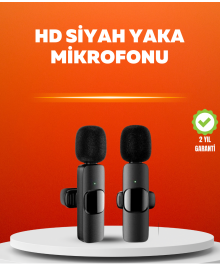 Çift Mikrofonlu Kablosuz Kayıt Seti iPhone Uyumlu Mini Mikrofon