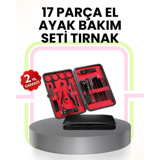 Kompakt ve Şık Tasarımlı 17 Parça Bakım Seti