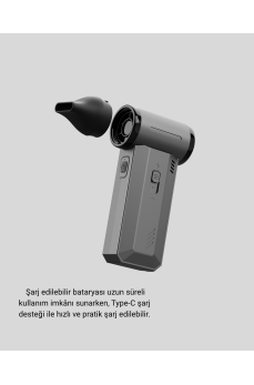 130000 RPM Çok Fonksiyonlu Şarjlı Hava Üfleme ve Vakum Temizlik Cihazı