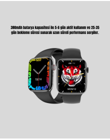 1.9 İnç Akıllı Saat – Bluetooth 5.0, Kablosuz Şarjlı, IP68 Su Geçirmez Akıllı Saat