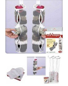 5 Adet Dolap İçi Asılabilir Temiz Çorap Düzenleyici Çorap Filesi Askılık