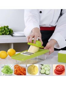 5 Başlıklı Hazneli Kaymaz Rende Jülyen Kesici Patates  Havuç Rendesi