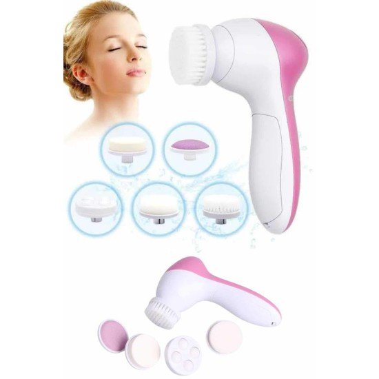 5 Başlıklı Cilt Temizleme Cihazı Ultra Kaliteli Yumuşak Kırşıklık Karşıtı