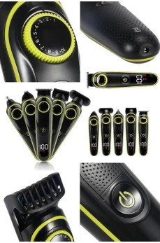 5 Başlıklı Şarjlı Tıraş Makinesi Kablosuz Saç Sakal Burun Tıraşına Uygun