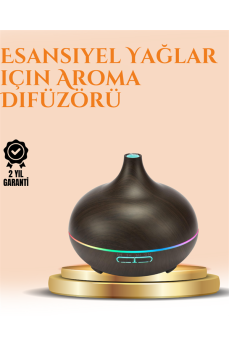 550 ml Ultrasonik Yağ Difüzörü ve Soğuk Buhar Nemlendirici