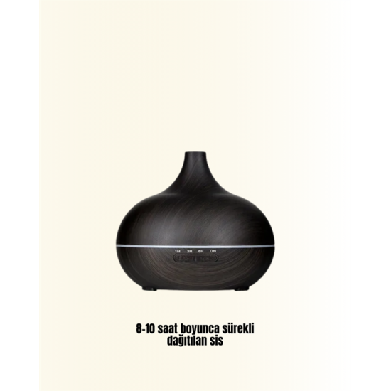 Sessiz Çalışan Aromaterapi Difüzörü – 4 Zaman Ayarlı, 7 Renkli Işık Seçeneği