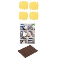 5li Set Araba Kapı Kolu Koruyucu Çizilme Önleyici Şeffaf Sticker Film Koruma Seti