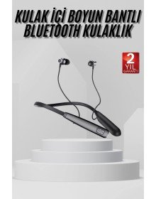 Boyun Askılı 100 Saat Kablosuz Kulaklık Göstergeli Bluetooth Kulaklık