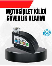 Alarm Disk Fren Kilidi Paslanmaz Çelik Motosiklet Scooter Bisiklet
