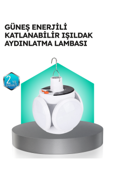 Pratik Katlanabilir Solar LED Aydınlatma Lambası
