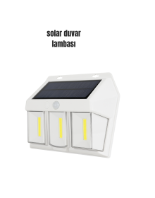 Suya Dayanıklı Solar Duvar Lambası – Akıllı Gece Sensörlü Işık