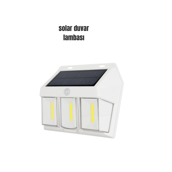 Suya Dayanıklı Solar Duvar Lambası – Akıllı Gece Sensörlü Işık