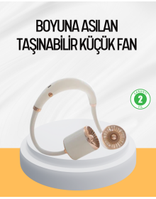 Katlanabilir Asılabilir Fan USB Şarjlı Hafif ve Sessiz Tasarım