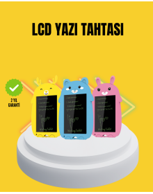 Tek Tuşla Silinebilir LCD Yazı Tableti | Çocuklar İçin Eğitim Tableti