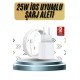 15/Pro/Pro Max 20W İOS Uyumlu Hızlı Şarj Aleti Adaptörlü Beyaz