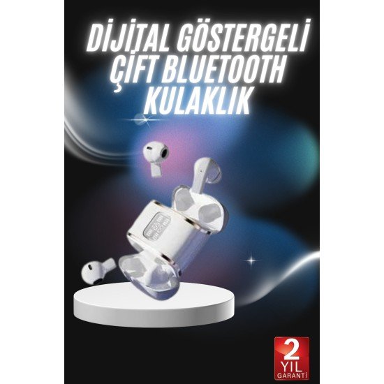 Profesyonel Dijital Göstergeli Düşük Gecikme Bluetooth Kulaklık Çift Kulaklık
