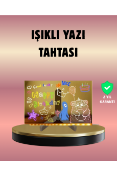 USB Bağlantılı LED Akrilik Çizim ve Not Tahtası