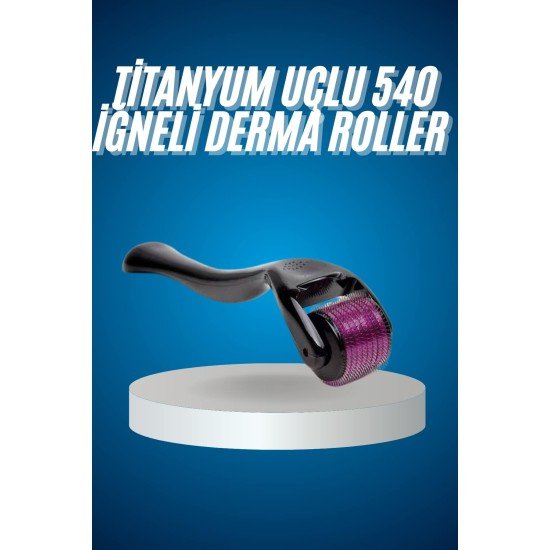 Titanyum Uçlu Derma Roller 540 İğneli 1 mm Gözenek Azaltıcı Akne İzlerine Uygun