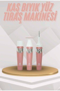 Yüz Kaş ve Tüm Vücut Epilasyon Aleti 3 Başlıklı Hassas Ciltlere Uygun Epilatör