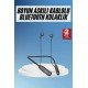 100 Saat Kablolu Boyun Askılı Dijital Göstergeli Bluetooth Kulaklığı