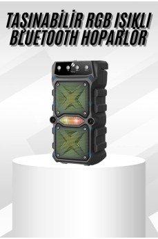 Çift Çıkışlı Güçlü Bataryalı Kablosuz Yüksek Ses Kaliteli Bluetooth Hoparlör