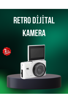 5K 75MP Dijital Kamera WiFi Aktarımlı Otofokus ve 18x Dijital Zoom