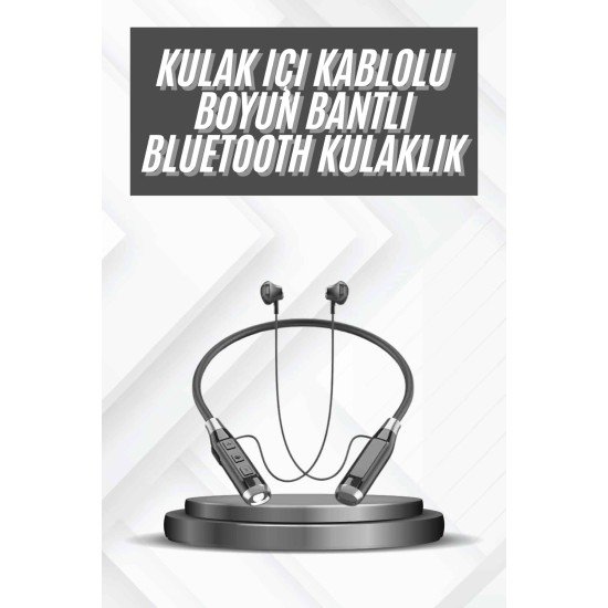 Bluetooth Kulaklık 120 Saat Kullanım Süresi Boyun Askılı Bluetooth Kablosuz Kulaklık