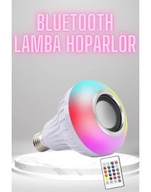 Bluetooth Hoparlör Akıllı Rgb Led Işık Renk Değiştirme Ses Bombası Ampül Görünümlü