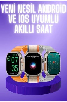 Akıllı Saat Çok Fonksiyonlu Unısex Sosyal Medya Girişli Bluetooth Bağlantılı