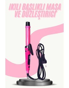 Saç Düzleştirici Şekillendirici Saç Maşası İkili Şekillendirici Isı Ayarlı
