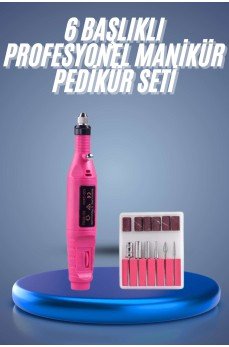 Profesyonel Manikür Pedikür Seti Törpü Makinesi Protez Tırnak Çıkarma