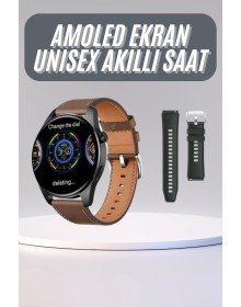 Yuvarlak Kasa 46mm Akıllı Saat Android Ve IOS Uyumlu Uyku ve Sağlık Takibi