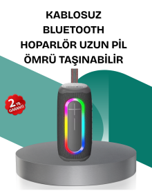 Renkli LED Işıklı Kablosuz Hoparlör IP67 Sertifikalı