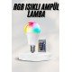 Akıllı RGB Led Ampul Led Uzaktan Kumandalı Renk Değiştiren Ampul