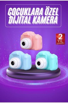 Dijital Fotoğraf Makinesi Çocuk Mini 1080p HD Kaliteli Renkli