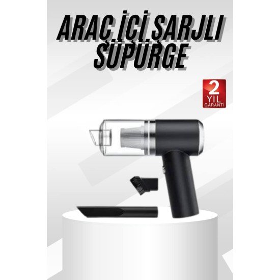 Yeni Nesil Mini Vakumlu Araç Süpürgesi El Süpürgesi Şarjlı