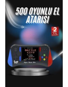 3.5 İnç 500'ü 1 Arada Klasik Oyun Konsolu Nostalji Oyunlu Atari
