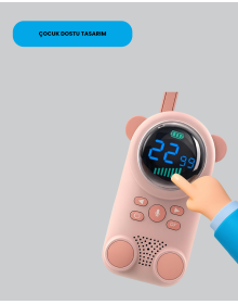 Uzun Menzilli Bebek Telsizi – VOX Modlu, Renkli LCD Ekranlı