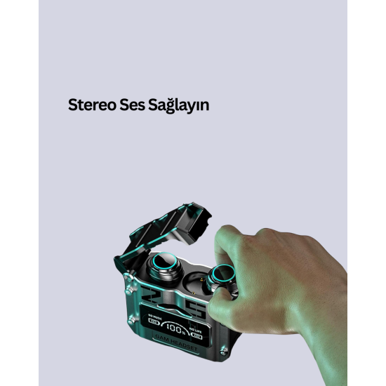 Su Geçirmez Bluetooth Kulak İçi Kablosuz Kulaklık 400mAh Pil