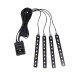 Araç Içi Aydınlatma Kumandalı 12 Led Ayak Altı Led Ambiyans Işığı Sese Duyarlı Kumandalı Araç Içi Aydınlatma Kumandalı 12 Led Ayak Altı Led Ambiyans Işığı Sese Duyarlı Kumandalı